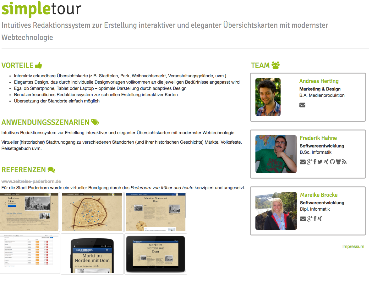 Projekt: Webbasiertes Redaktionssystem mit Kartenfunktionen